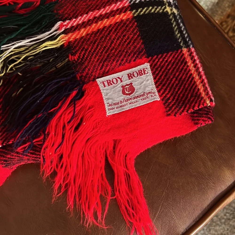 Vintage Troy Robe leisure tartan blanket/throw - Picture 4 of 4